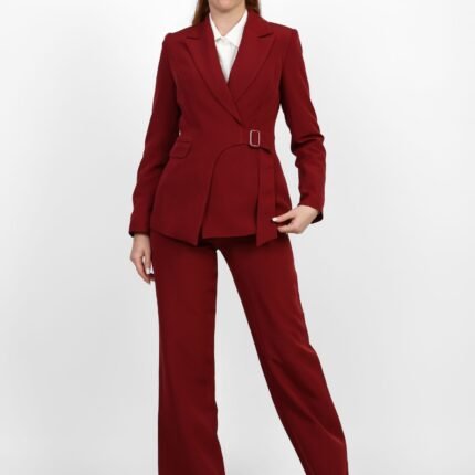 Buckled Belt Suit