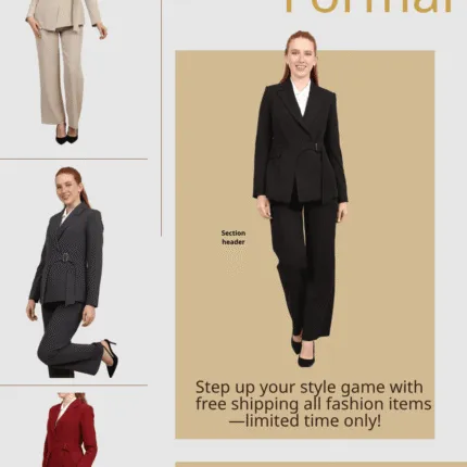 Buckled Belt Suit